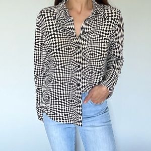 Zara Printed Knit Shirt